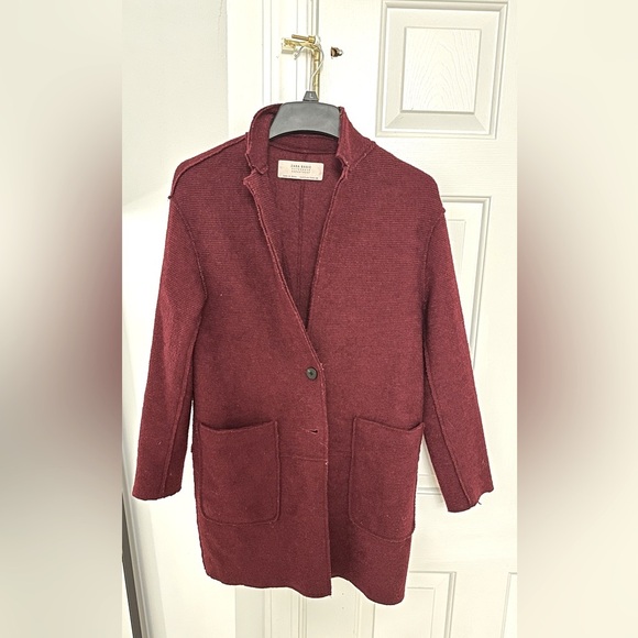 Zara wool coat sweater size small - Picture 1 of 3